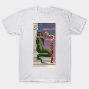 Sasha Colby Goddess Snake Temple T-Shirt